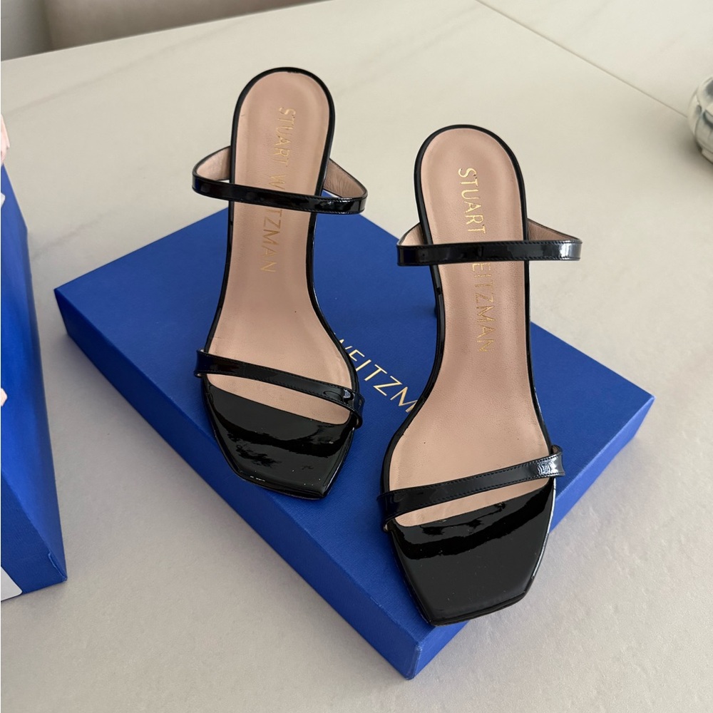 Stuart Weitzman Black Patent Heels